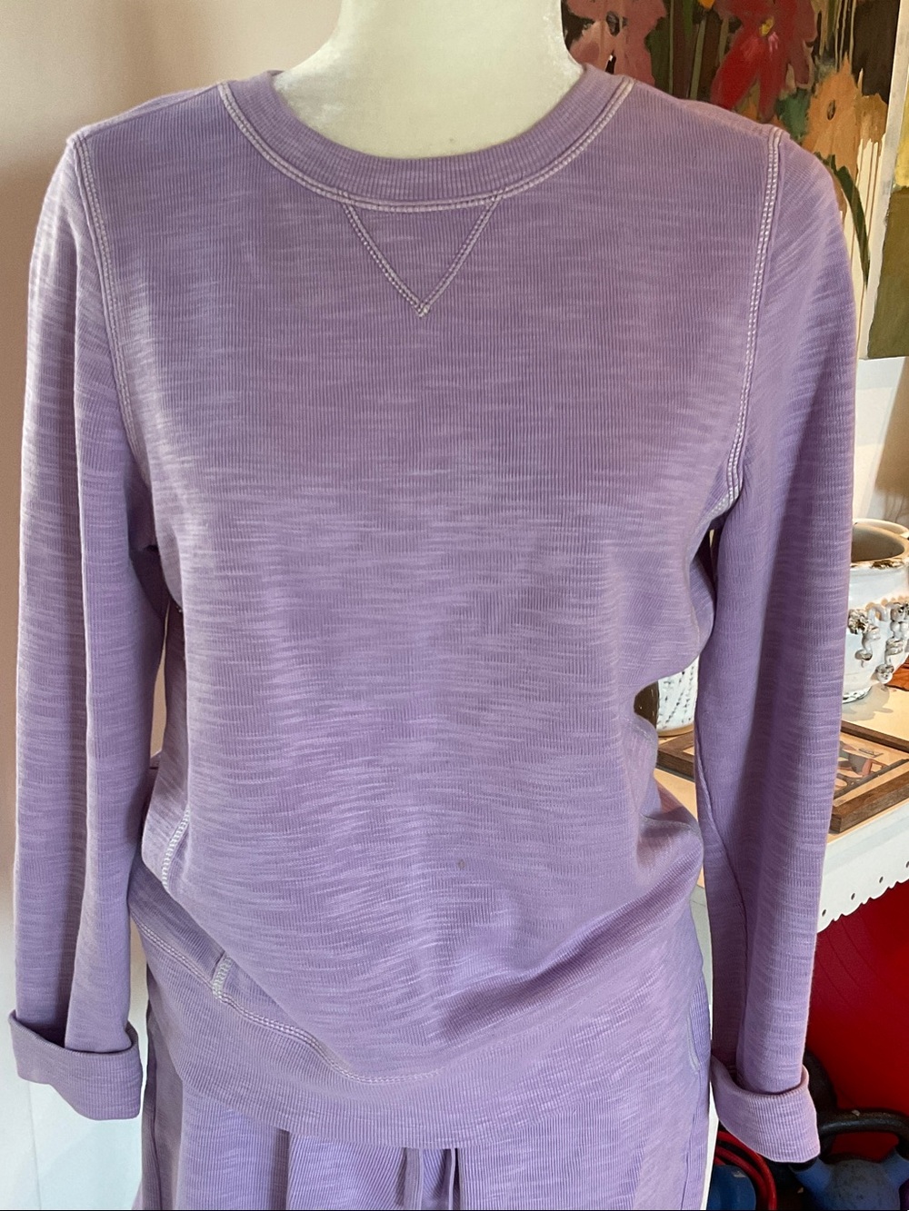 Tommy Bahama Lavender Tobago Cays Crewneck Sweatshirt